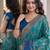 Rama soft silk blend banarasi jacuard work festive saree with unstitched blouse piece
