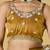 gold color smart tissue fabric sequins work smart bollywood saree