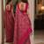 Pink soft silk blend banarasi jacuard work festive saree with unstitched blouse piece