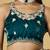 teal color smart tissue fabric sequins work smart bollywood saree