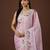 pink color smart tissue fabric sequins work smart bollywood saree