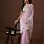pink color smart tissue fabric sequins work smart bollywood saree