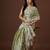 pista color smart tissue fabric sequins work smart bollywood saree