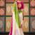 Pink color smart chiffon fabric designer embroidered smart and elegant saree
