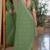 Pista soft georgette embroidery work festive saree with unstitched blouse piece