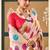 Cream color smart chiffon fabric designer embroidered smart and elegant saree