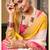 Multy color smart chiffon fabric designer embroidered smart and elegant saree