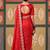 Red color smart chiffon fabric designer embroidered smart and elegant saree