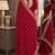 Pink soft georgette embroidery work festive saree with unstitched blouse piece