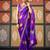 Violet color smart chiffon fabric designer embroidered smart and elegant saree