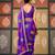 Violet color smart chiffon fabric designer embroidered smart and elegant saree