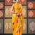 Yellow color smart chiffon fabric designer embroidered smart and elegant saree