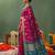 pink color smart ethnic woven designer soft silk blend fabric ceremonial saree