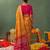 orange color smart ethnic woven designer soft silk blend fabric ceremonial saree