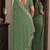 Pista soft georgette embroidery work festive saree with unstitched blouse piece
