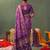 purple color smart ethnic woven designer soft silk blend fabric ceremonial saree