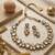 gold plated kundan bridal necklace set with blue meenakari
