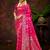 smart and ethnic rani pink color silk blend fabric woven designer ethnic rich looks saree