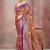 dusty rose brown color smart soft silk blend woven designer ethnic festive saree