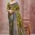 olive green color smart soft silk blend woven designer ethnic festive saree