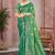 emerald green color smart soft silk blend woven designer ethnic festive saree