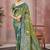 green color smart soft silk blend woven designer ethnic festive saree