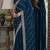 Morpich soft georgette embroidery work festive saree with unstitched blouse piece