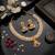 gold plated pearl choker necklace set with jhumka earrings