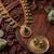 green meenakari long haram necklace set