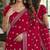 Rani pink soft georgette embroidery work festive saree with unstitched blouse piece