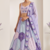 Pastel Purple Digital Print Work And Heavy Real Work Lehenga Choli with Dupatta