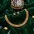 antique gold plated temple choker necklace set with earrings