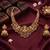 gold temple lakshmi necklace set with jhumkas