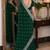 Green soft georgette embroidery work festive saree with unstitched blouse piece