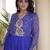 Designer laheriya print faux georgette gown with kutchi patchwork | free size 38-44
