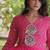Designer laheriya print faux georgette gown with kutchi patchwork | free size 38-44