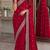 Rani pink soft georgette embroidery work festive saree with unstitched blouse piece