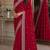 Rani pink soft georgette embroidery work festive saree with unstitched blouse piece