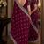 Wine soft georgette embroidery work festive saree with unstitched blouse piece