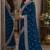 Morpich soft georgette embroidery work festive saree with unstitched blouse piece