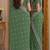 Pista soft georgette embroidery work festive saree with unstitched blouse piece