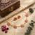 lotus enamel gold necklace set