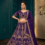 Royal Purple Embroidered Lehenga Choli with Dupatta