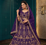 Royal Purple Embroidered Lehenga Choli with Dupatta
