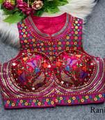 Pink silk thread mirror
