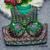 Green silk thread mirror