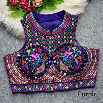 Purple silk thread mirror 1