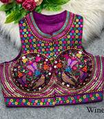 Wine silk thread mirror