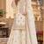 Beige chinon readymade suit with embroidery & sequence work