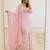 Pink heavy zari work short kurti with flared sharara & dupatta